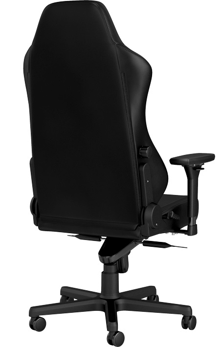 NOBLECHAIRS Hero Sedia da Gaming e Ufficio - Seduta e Schienale Imbottiti, PU Ecopelle, Nero
