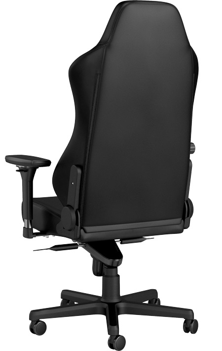 NOBLECHAIRS Hero Sedia da Gaming e Ufficio - Seduta e Schienale Imbottiti, PU Ecopelle, Nero