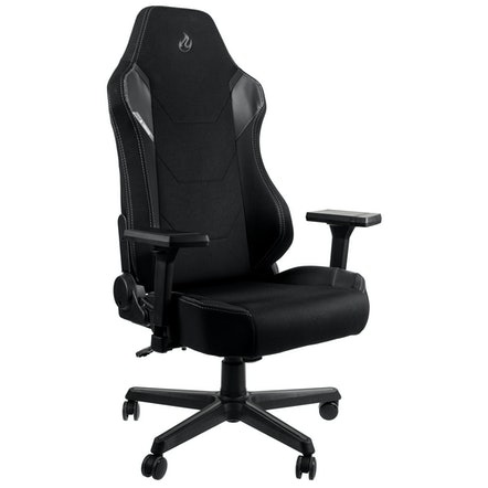 Nitro Concepts X1000 Sedia da Gaming e Ufficio - Rivestimento in Tessuto, Capacità 135 kg, Design Moderno, Nero