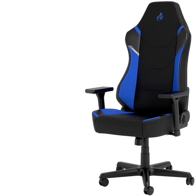 Nitro Concepts X1000 Sedia da gaming per PC Galactic Blue - Sedia tappezzata, Peso massimo 135 kg, Altezza regolabile 119-128,6 cm