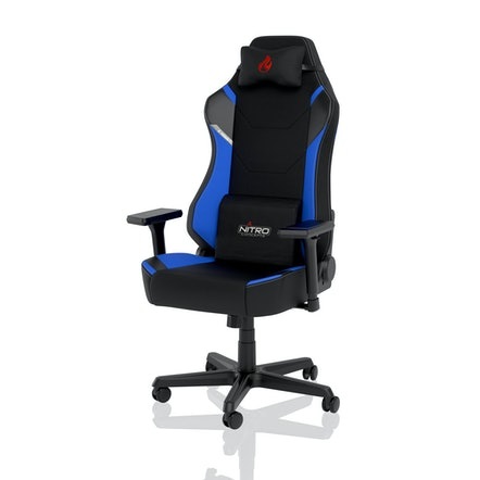 Nitro Concepts X1000 Sedia da gaming per PC Galactic Blue - Sedia tappezzata, Peso massimo 135 kg, Altezza regolabile 119-128,6 cm