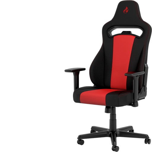 Pro Gamersware Nitro Concepts E250 Sedia Gaming Universale Ergonomica con Seduta Imbottita e Ruote da 50 mm - Inferno Rosso