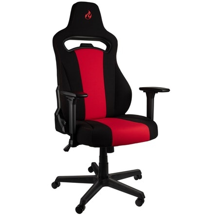 Pro Gamersware Nitro Concepts E250 Sedia Gaming Universale Ergonomica con Seduta Imbottita e Ruote da 50 mm - Inferno Rosso