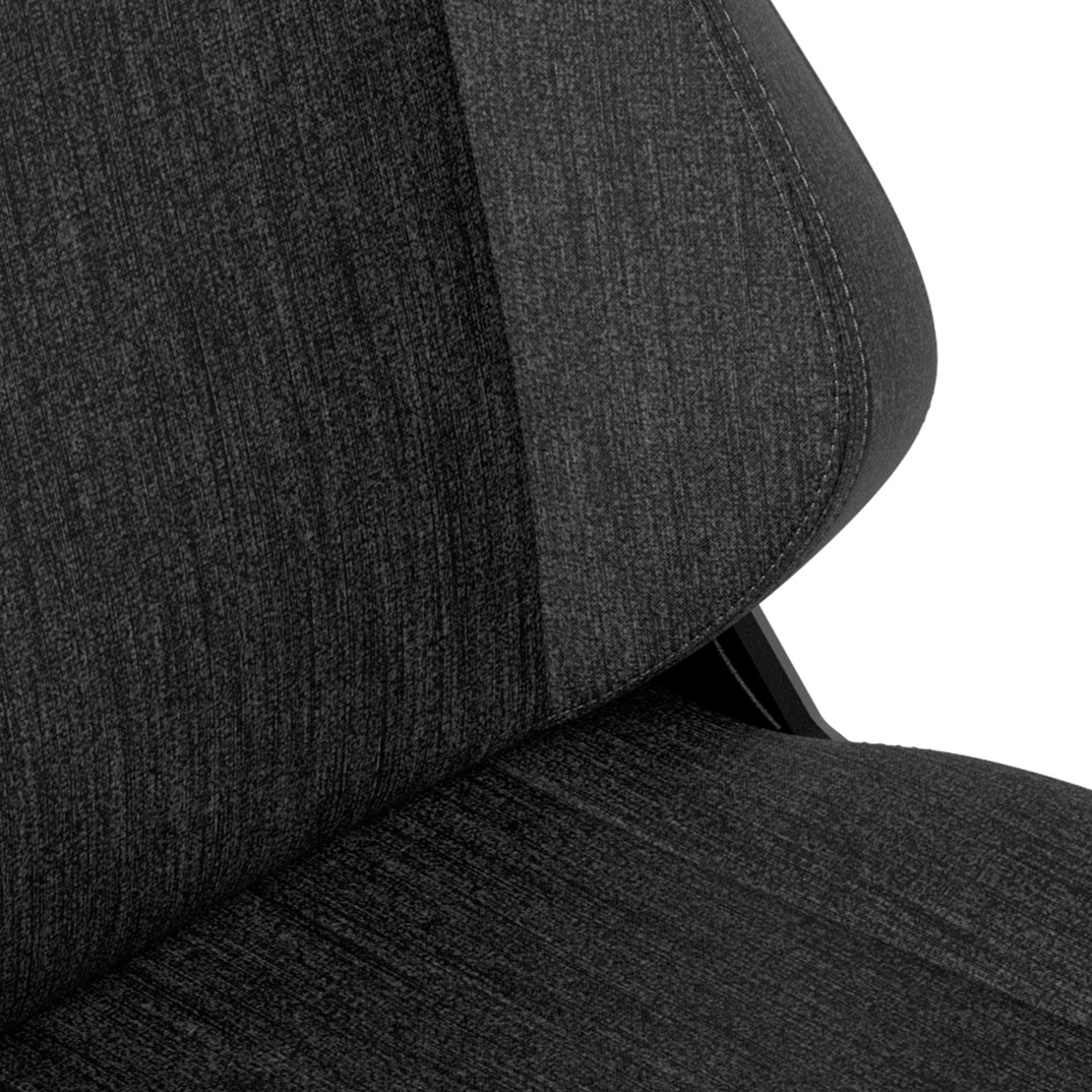 noblechairs Hero Sedia da gioco con Seduta e Schienale Imbottiti in Tessuto Antracite