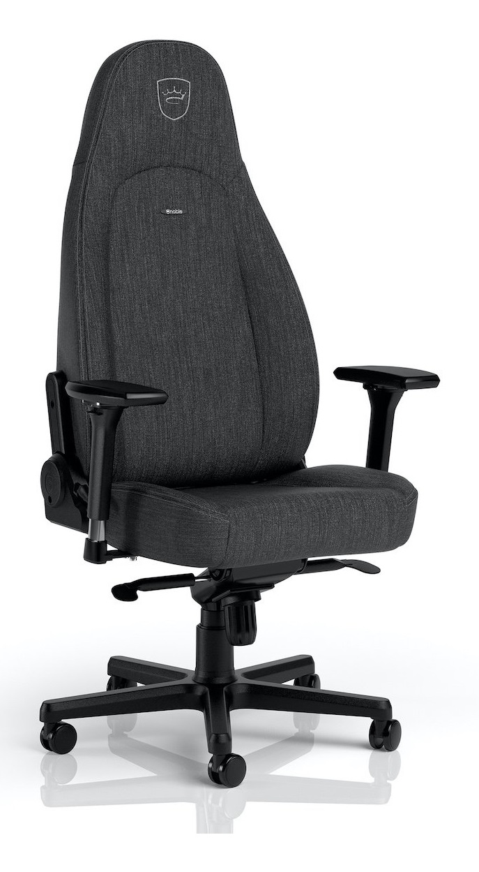 noblechairs Icon Gaming Chair - Seduta e schienale imbottiti in tessuto antracite