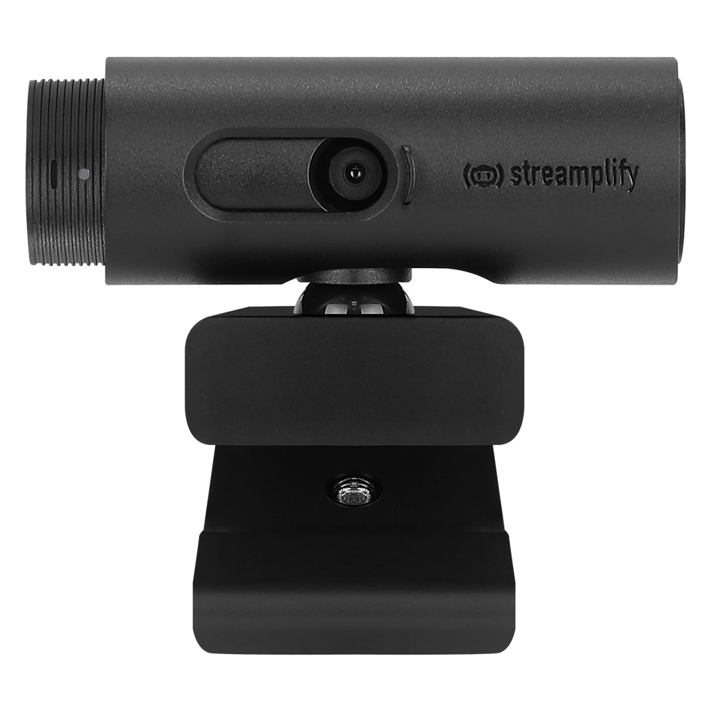 Streamplify CAM Webcam Full HD 1080p 2 MP USB 2.0 Nero con Montaggio a Clip e 60Hz