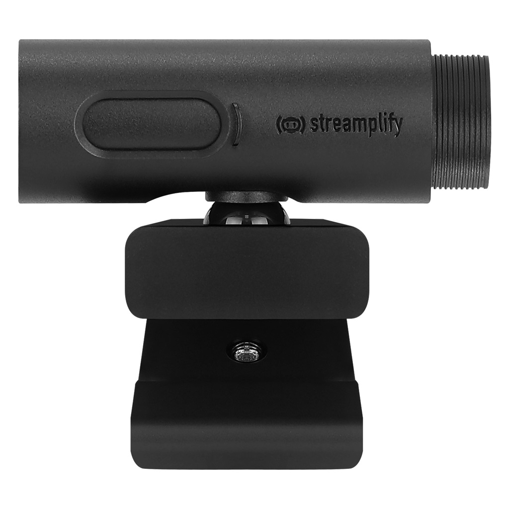 Streamplify CAM Webcam Full HD 1080p 2 MP USB 2.0 Nero con Montaggio a Clip e 60Hz