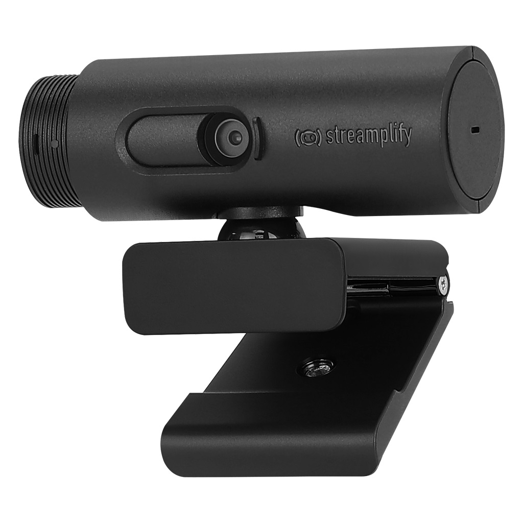 Streamplify CAM Webcam Full HD 1080p 2 MP USB 2.0 Nero con Montaggio a Clip e 60Hz