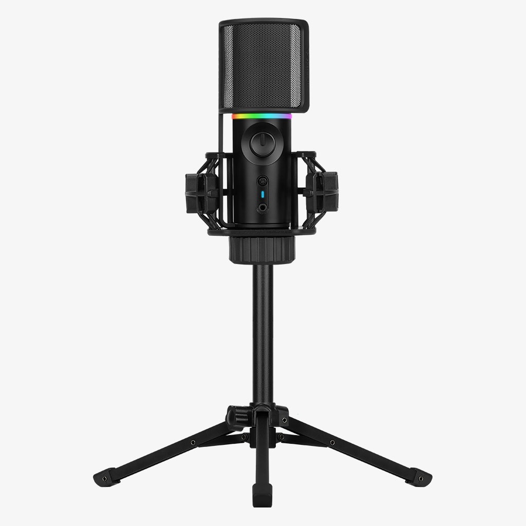 Streamplify Microfono da Studio RGB USB-A Nero con Sensibilità 36 dB e Frequenza 100-18000 Hz