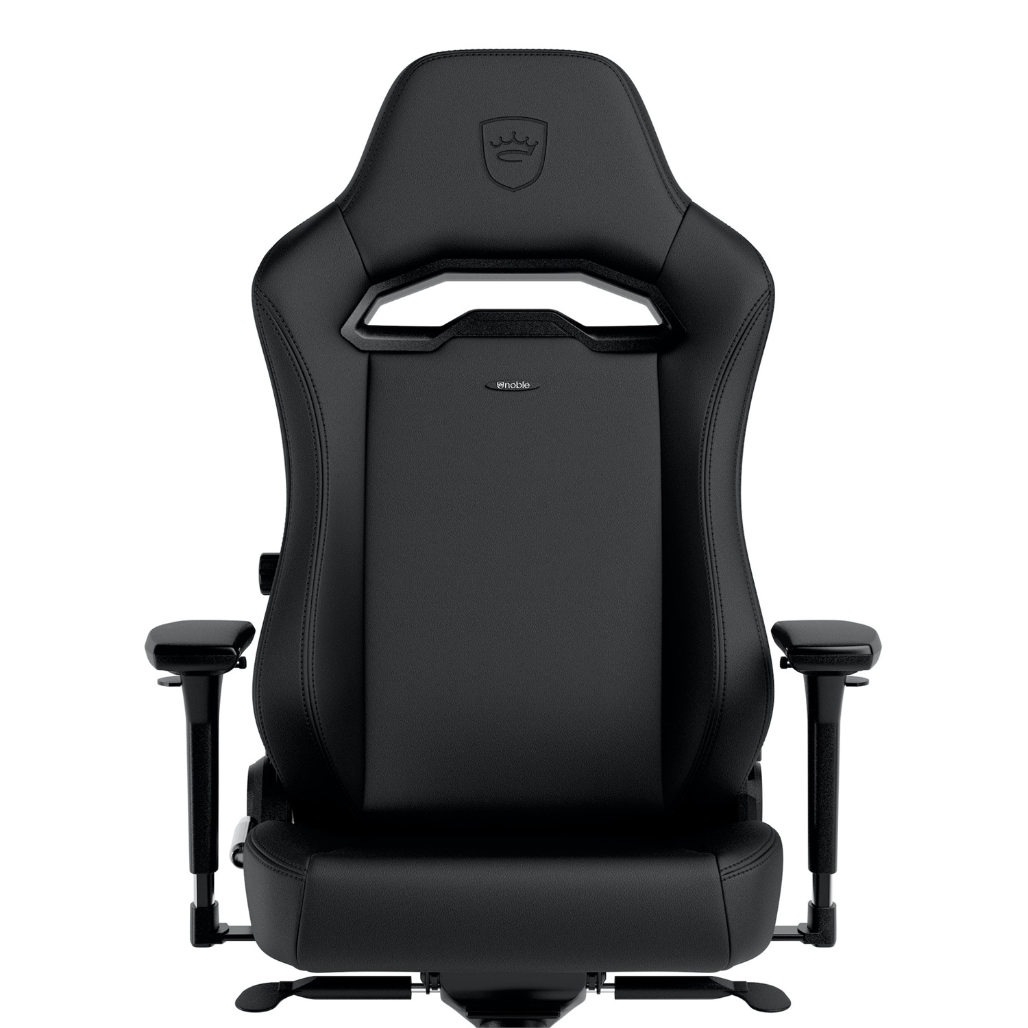 noblechairs HERO ST Sedia da gaming per PC in Ecopelle high-tech, Seduta imbottita, Nero, Peso massimo 150 kg