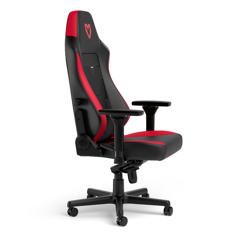 noblechairs Hero Sedia da Gioco in Pelle Sintetica Nero/Rosso - Ampia e Imbottita, Fino a 150 kg