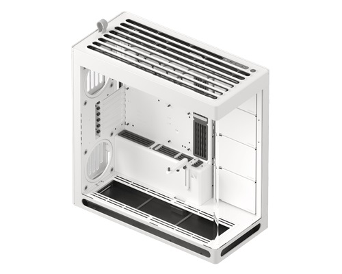 HAVN HS 420 Midi Tower E-ATX Bianco con Vetro Temperato, Fino a 11 Ventole da 140 mm e Supporto per Radiatori da 420 mm