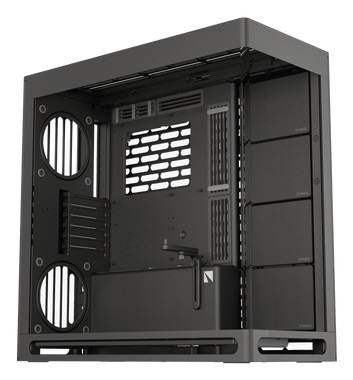 HAVN HS 420 Midi Tower E-ATX Nero con Vetro Temperato, Doppia Camera, 11 Ventole da 140 mm e Gestione Cavi SimpliCable