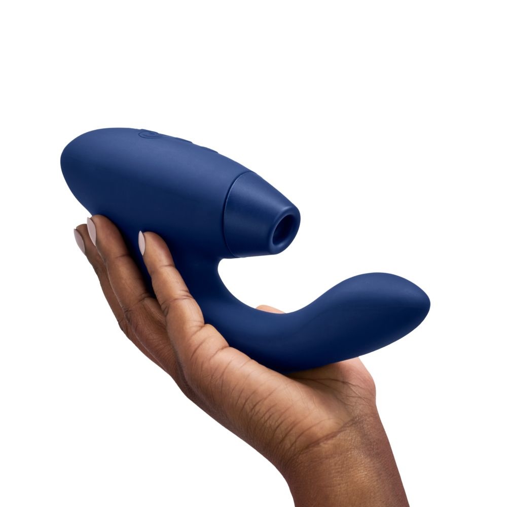 Womanizer DUO 2 - Stimolatore Impermeabile per Punto G e Clitoride con Tecnologia Pleasure Air (Blu)