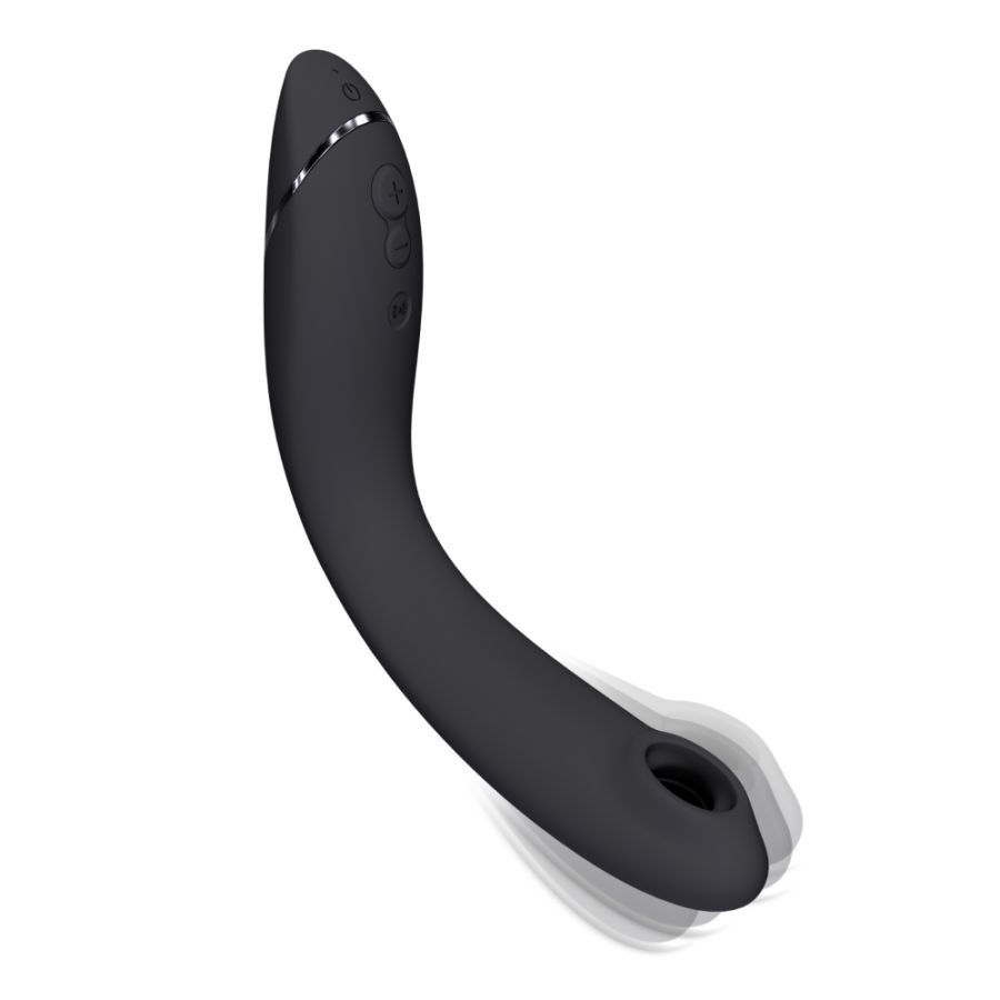 Womanizer OG - Vibratore Ricaricabile 2 in 1 con Tecnologia Pleasure Air per Stimolazione Clitoridea e Punto G - Nero/Grigio Scuro