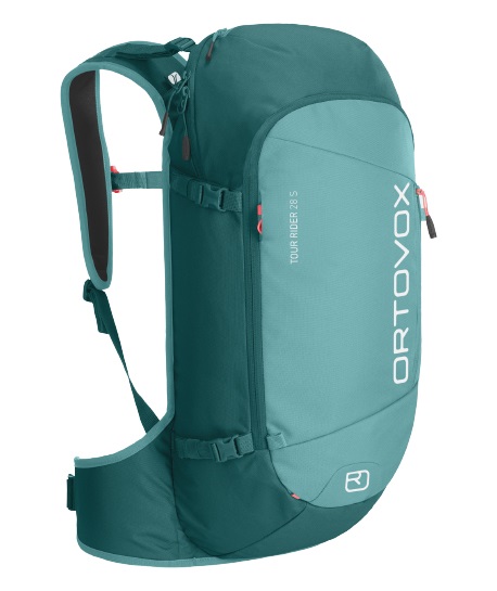 Ortovox Tour Rider 28 S - Zaino da Scialpinismo Donna in Poliestere Pacific Green, 28 Litri