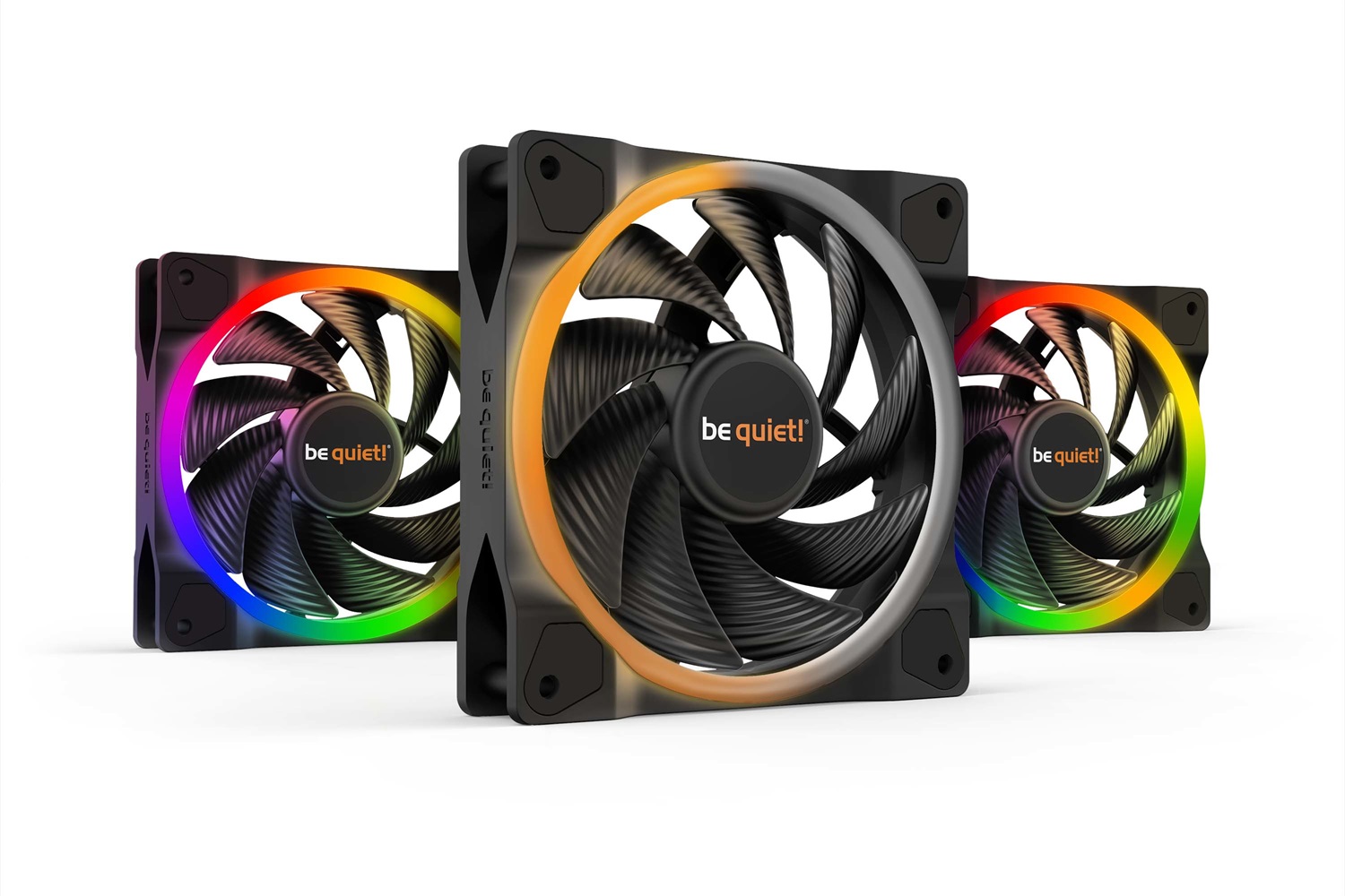be quiet! Light Wings 120mm PWM Triple Pack Ventilatore ARGB ad alta velocità - 3 pz, 2500 Giri/min, 31 dB