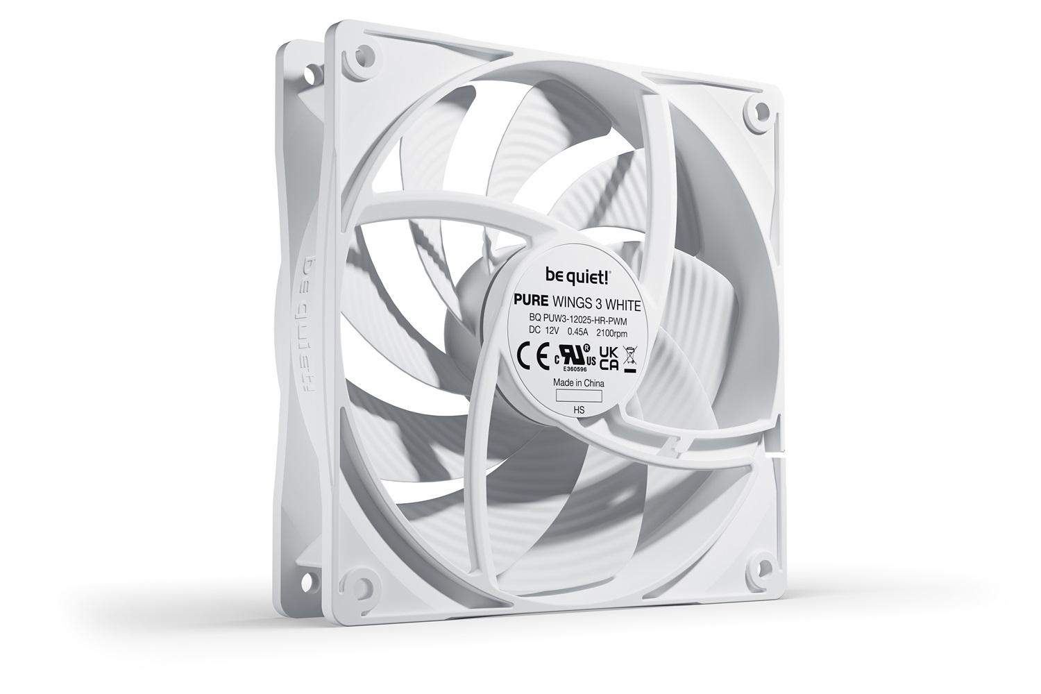 be quiet! Pure Wings 3 120mm PWM High-Speed Ventilatore Bianco - 2100 Giri/min, 30,9 dB, 101,2 m³/h