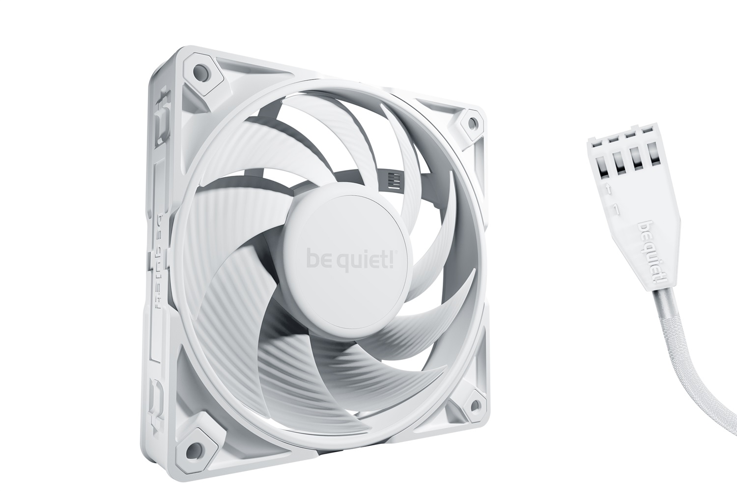be quiet! BL118 Ventilatore 12 cm - 3000 Giri/min, 36,9 dB, Flusso d'aria 142,5 m³/h, Cuscinetto fluido, Bianco