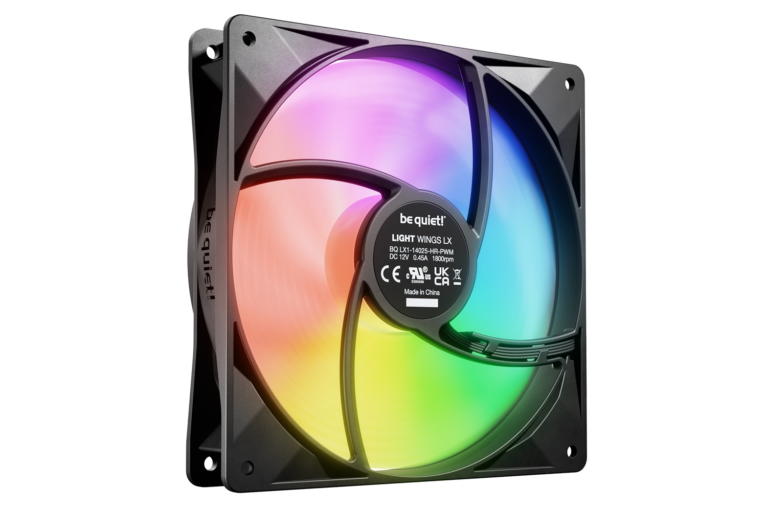 be quiet! Light Wings LX 140mm PWM High-Speed Ventilatore per Computer - 14 cm, 1800 Giri/min, 30,5 dB, Nero