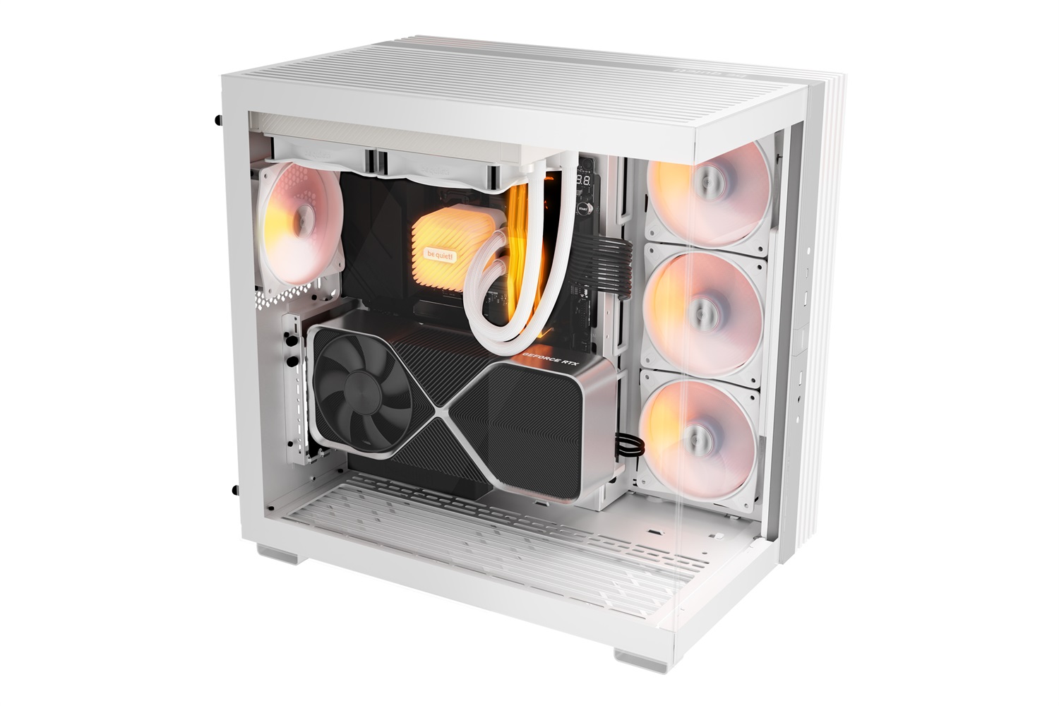 be quiet! Light Wings LX 120mm PWM Ventilatore Bianco con LED ARGB e Pale Invertite