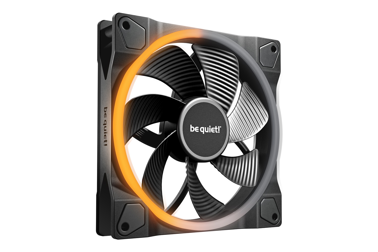 be quiet! Light Wings 140mm PWM Ventilatore Case Nero con 20 LED ARGB e Pale Invertite Silenziose
