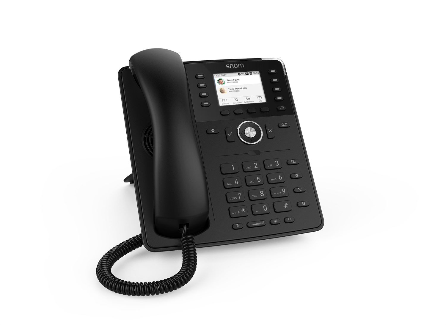 Snom D735 Telefono IP Nero con Display TFT 2.7