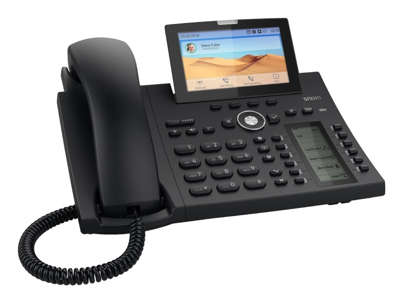 Snom D385N Telefono IP Nero 12 Linee Display TFT a Colori 4.3