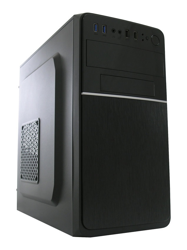 LC-Power 2015MB Micro Tower in Metallo per PC - Compatibile con Micro ATX e Mini-ITX, Altezza 13,5 cm