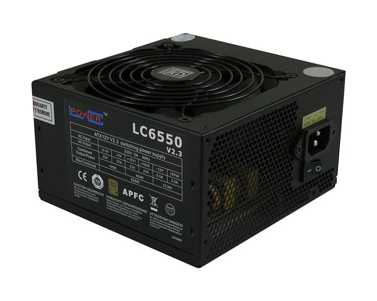 LC-Power LC6550 V2.3 Alimentatore Super Silent 550W 80 Bronze ATX Nero