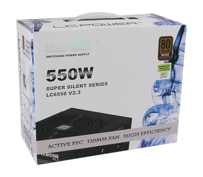 LC-Power LC6550 V2.3 Alimentatore Super Silent 550W 80 Bronze ATX Nero