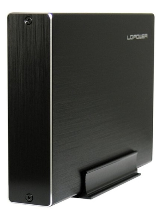LC-Power Case Esterno per HDD 3,5 pollici in Alluminio Nero con USB 3.0