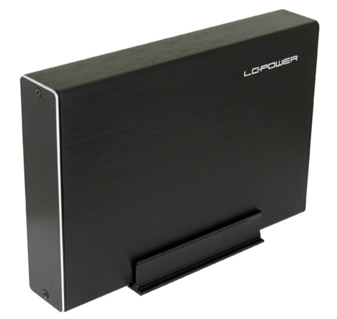LC-Power Case Esterno per HDD 3,5 pollici in Alluminio Nero con USB 3.0