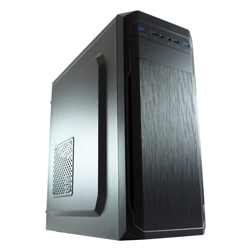 LC-Power 7039B - Case Midi-Tower ATX con 2 porte USB 3.0, 2 porte USB 2.0 e ventilazione laterale