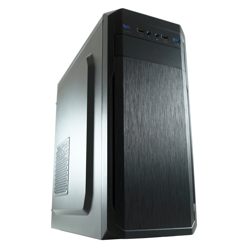 LC-Power 7039B - Case Midi-Tower ATX con 2 porte USB 3.0, 2 porte USB 2.0 e ventilazione laterale