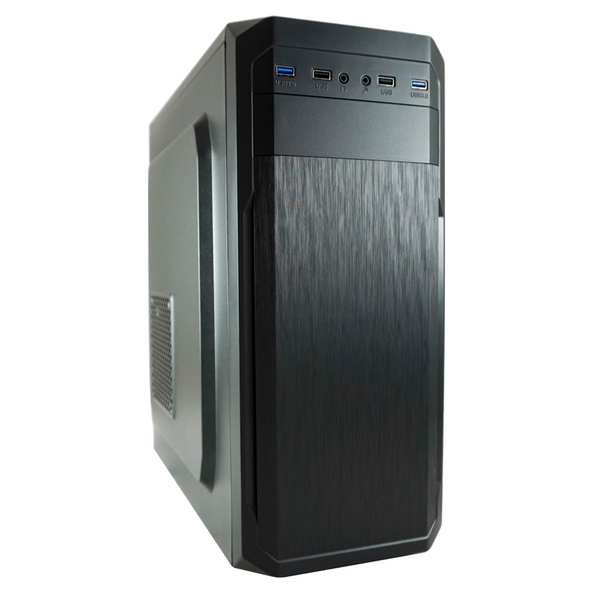LC-Power 7039B - Case Midi-Tower ATX con 2 porte USB 3.0, 2 porte USB 2.0 e ventilazione laterale