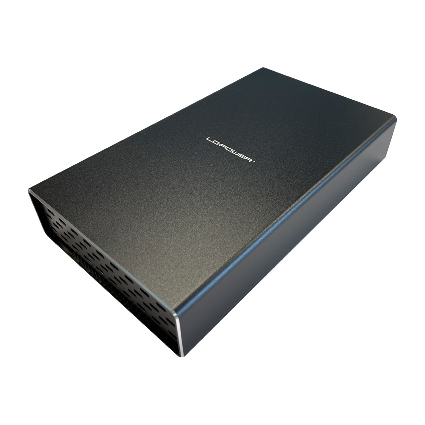 LC-Power Docking Station USB 3.2 per HDD da 3.5'' e NVMe M.2 SSD - Colore Nero