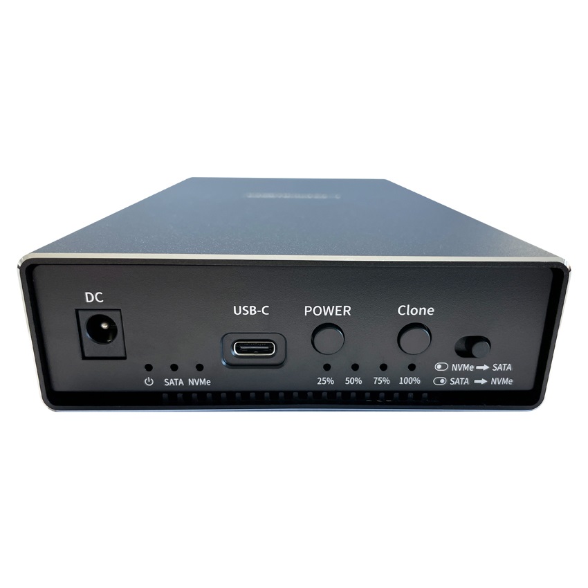LC-Power Docking Station USB 3.2 per HDD da 3.5'' e NVMe M.2 SSD - Colore Nero