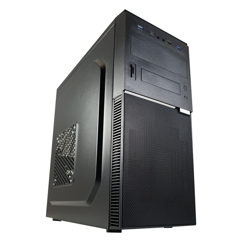 LC-Power LC-7041B-ON Computer Case Midi Tower Nero con Pannello I/O USB-C e USB-A