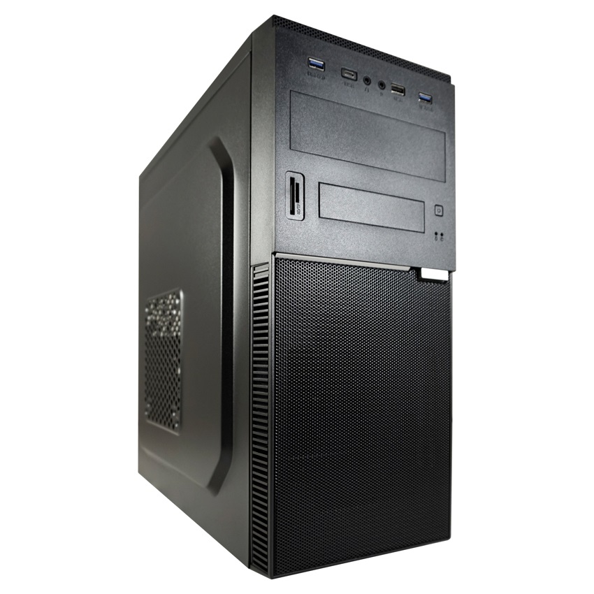 LC-Power LC-7041B-ON Computer Case Midi Tower Nero con Pannello I/O USB-C e USB-A