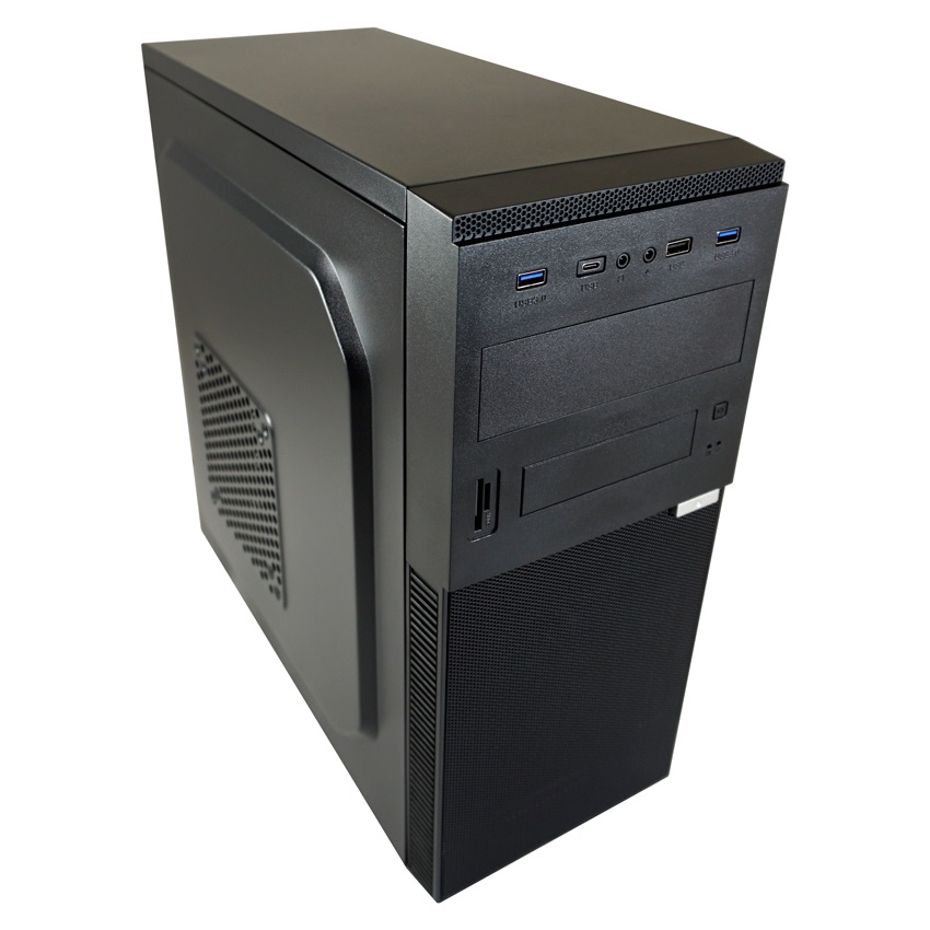 LC-Power LC-7041B-ON Computer Case Midi Tower Nero con Pannello I/O USB-C e USB-A