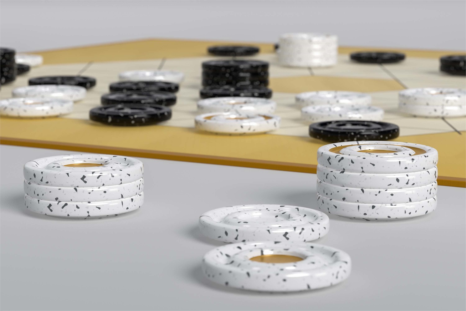 HUCH! TZAAR Gioco da Tavolo Strategia Multicolore - Prodotto di Qualità, Facile da Usare