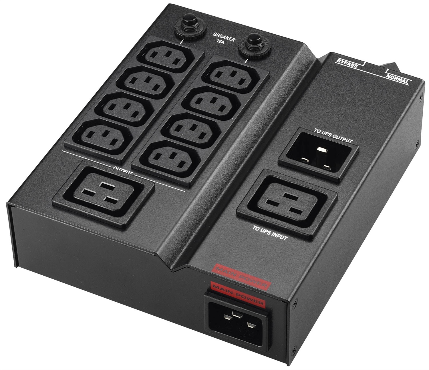 PowerWalker MBS/PDU IEC 1-3kVA - Unità di distribuzione dell'energia (PDU) con 9 prese AC, Montaggio Orizzontale/Verticale, Colore Nero, Corrente massima 16 A, Voltaggio 208-240 V