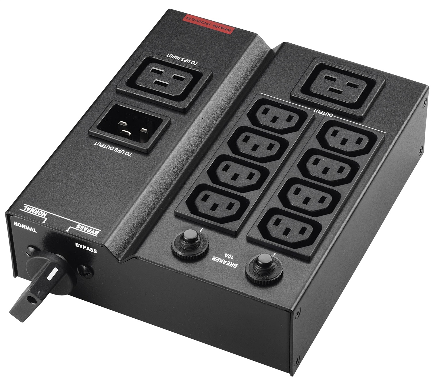 PowerWalker MBS/PDU IEC 1-3kVA - Unità di distribuzione dell'energia (PDU) con 9 prese AC, Montaggio Orizzontale/Verticale, Colore Nero, Corrente massima 16 A, Voltaggio 208-240 V