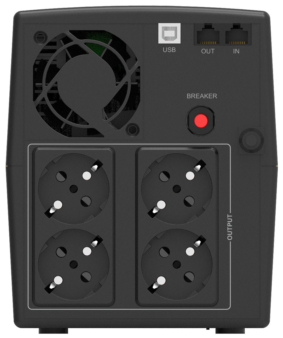PowerWalker VI 2200 STL - Gruppo di Continuità (UPS) A Linea Interattiva 2,2 kVA 1320 W con 4 Prese AC e USB