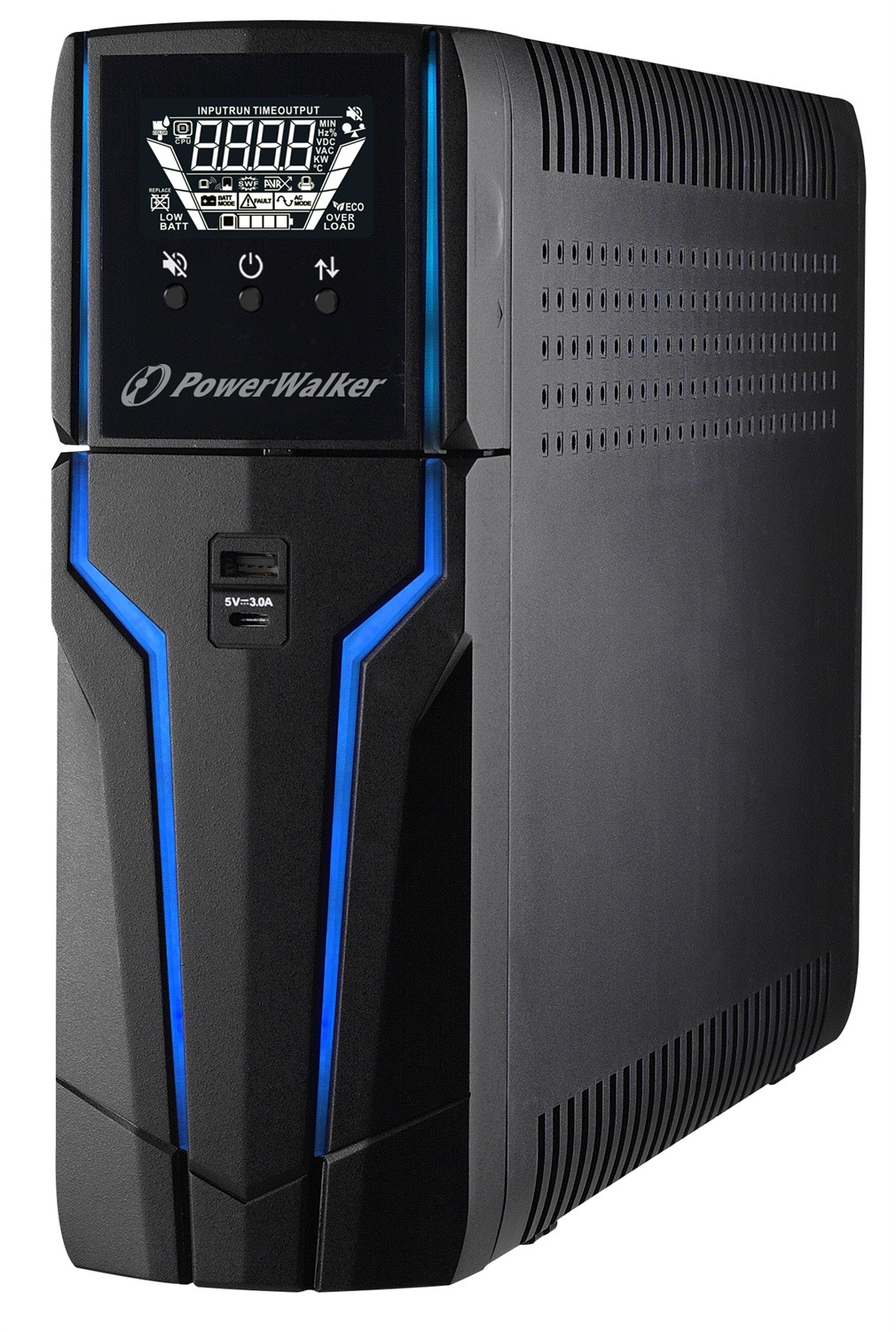 PowerWalker VI 1500 GXB Gruppo di Continuità (UPS) A Linea Interattiva 1,5 kVA 900 W con 4 Prese AC e Porte USB Type A/C
