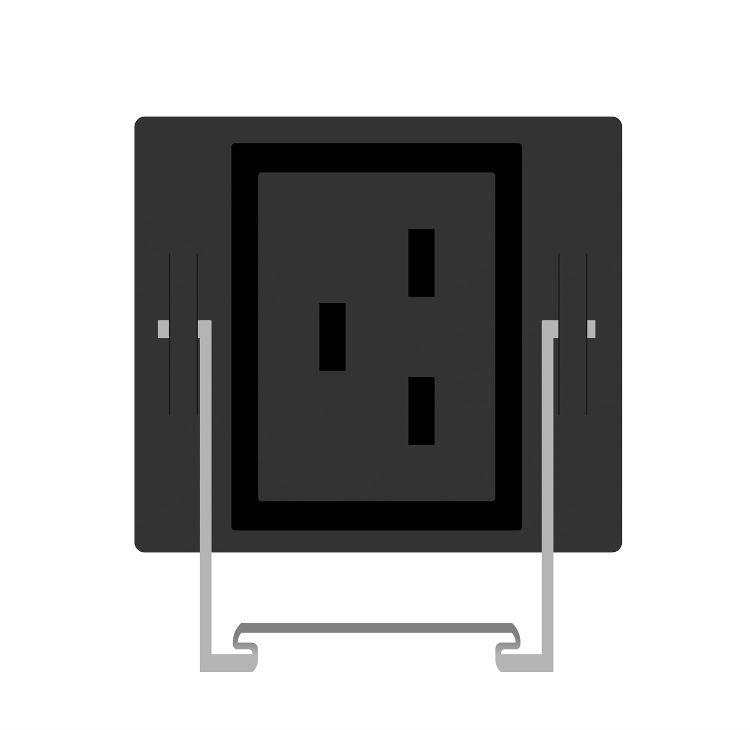 PowerWalker 10133028 Unità di Distribuzione dell'Energia (PDU) Monitorata 24 Prese AC 0U Montaggio Verticale Nero