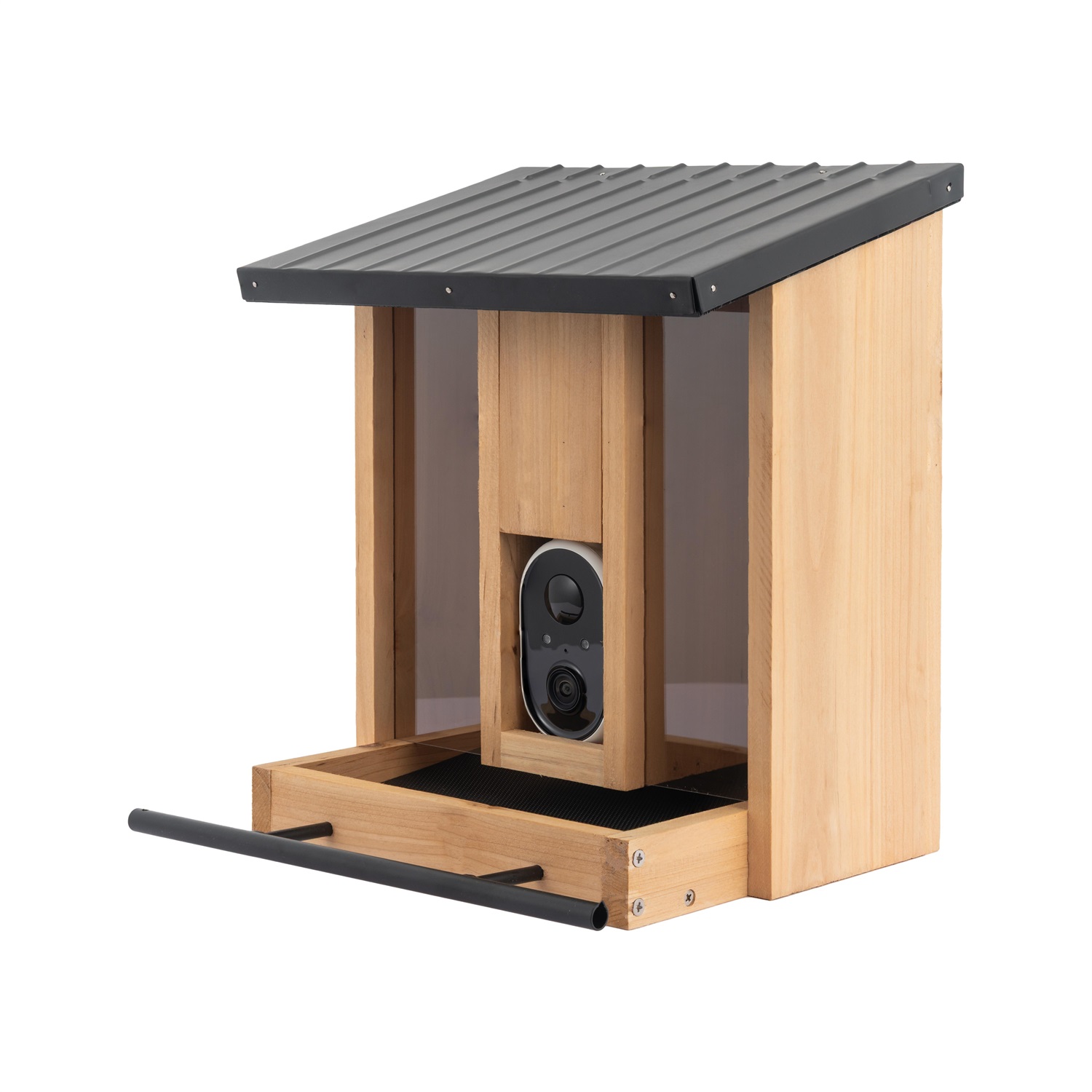 Technaxx TX-384 Mangiatoia per Uccelli con Telecamera WiFi 3MP, Visione Notturna, Rilevamento Movimento, App Mobile e Alimentazione Solare