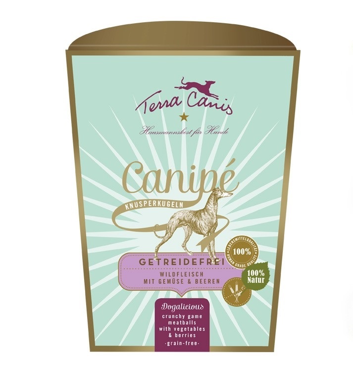 Terra Canis Canipé Sensitive Cervo con Patate Dolci, Zucchine e Frutti di Bosco - Cibo Umido per Cani 200 g