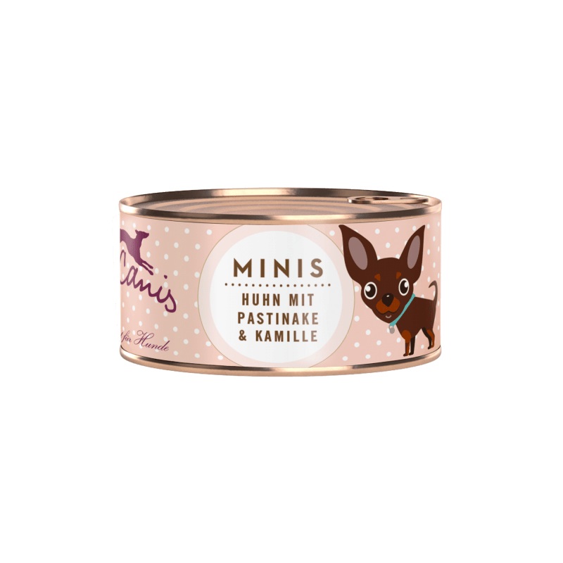 Terra Canis Mini Menu Cibo Umido per Cani - Pollo, Pastinaca e Camomilla 100 g - 100% Human-Grade